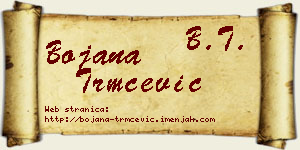 Bojana Trmčević vizit kartica